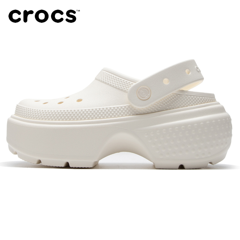 Crocs卡骆驰雪屋洞洞鞋女鞋夏季新款厚底增高运动鞋包头凉鞋拖鞋