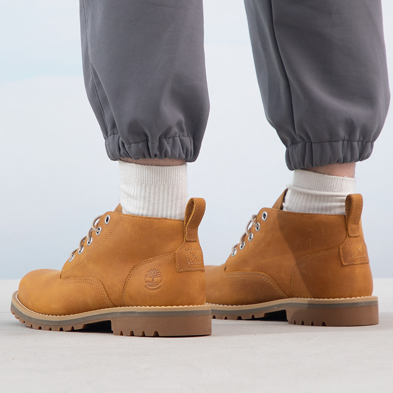 添柏岚踢不烂大黄靴男鞋冬季新款中帮靴运动休闲鞋户外皮鞋|A2AKT