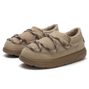 MLB官方休闲鞋女鞋2025新款厚底加绒板鞋运动鞋低帮棉鞋3AWBBLS46