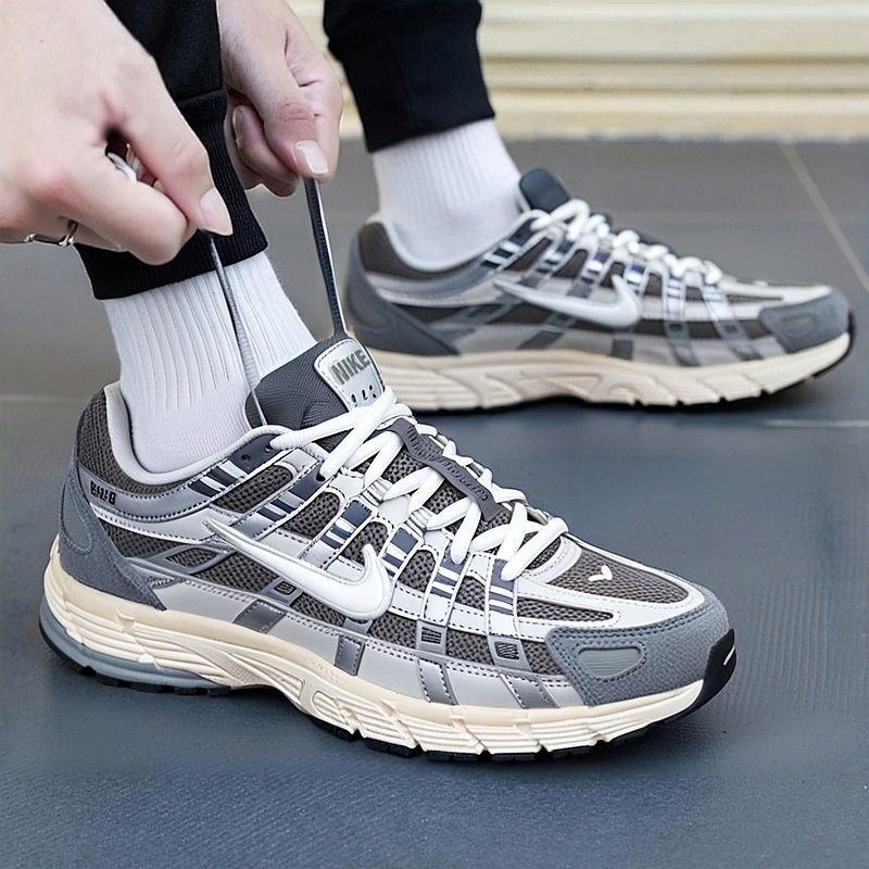 NIKE耐克男鞋2025冬季新款P-6000运动老爹鞋网面透气跑步鞋FN7509