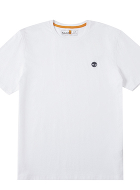 Timberland添柏岚官方男士T恤户外运动服休闲短袖白色半袖A6DKU