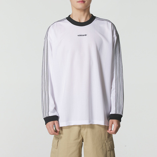阿迪达斯三叶草短袖 宽松透气运动服休闲T恤JX3100 男上衣2026春季