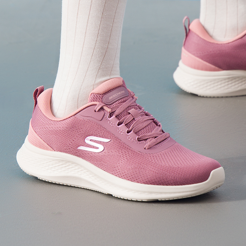 斯凯奇跑步鞋女鞋2025冬季SKECH-LITE PRO 2.0绑带网面透气运动鞋