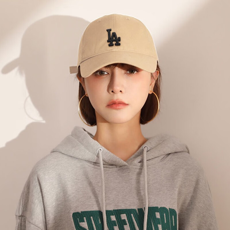 MLB官方正品NY鸭舌帽男23秋新款遮阳帽休闲帽子LA棒球帽女潮CP77