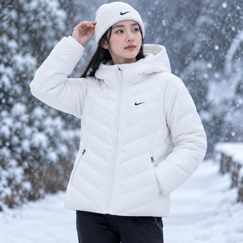 茵特丨耐克女装运动服2026秋季羽绒服休闲连帽外套户外上衣IF5884