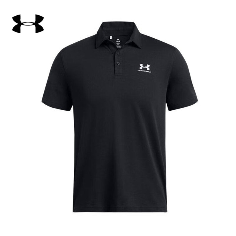 安德玛男士POLO衫短袖夏季新款翻领半袖高尔夫运动服休闲商务T恤