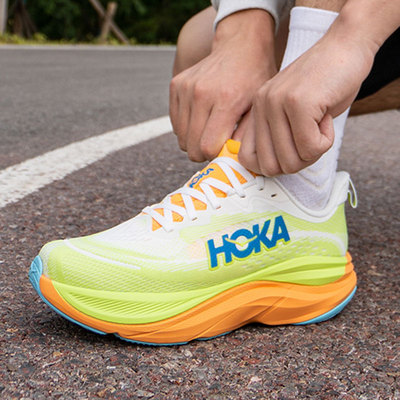 HOKA_ONE_ONE男鞋旗舰店公路跑步鞋SKYFLOW轻量透气缓震回弹跑鞋