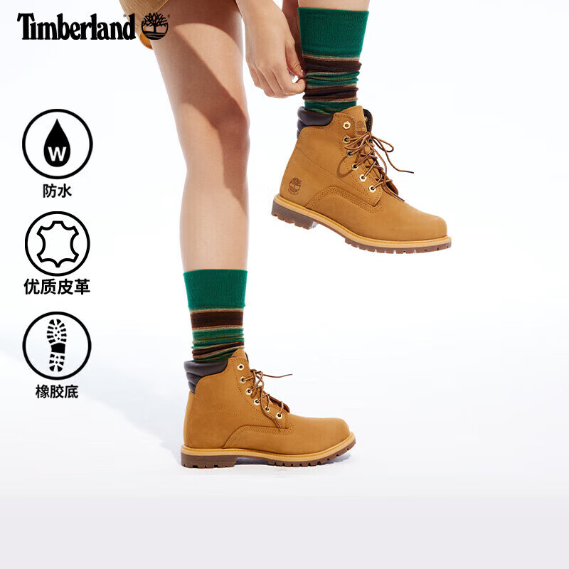 Timberland添柏岚官方女鞋大黄靴户外踢不烂马丁靴登山鞋8168R