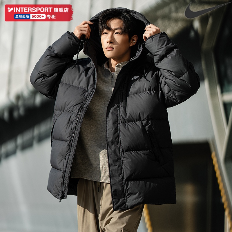 NIKE耐克男装羽绒服2025冬季新款运动服保暖连帽厚外套IB2974-010