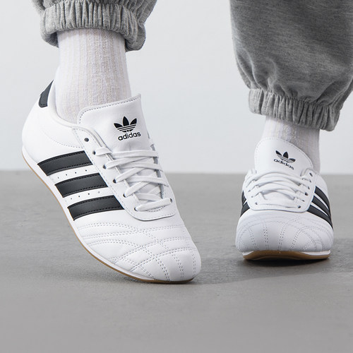 阿迪达斯三叶草女鞋Teakwondo Lace小白鞋训练鞋男鞋运动鞋JS1194