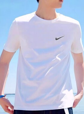 NIKE耐克白色短袖男装2026春季新款运动服跑步训练透气T恤BV0508
