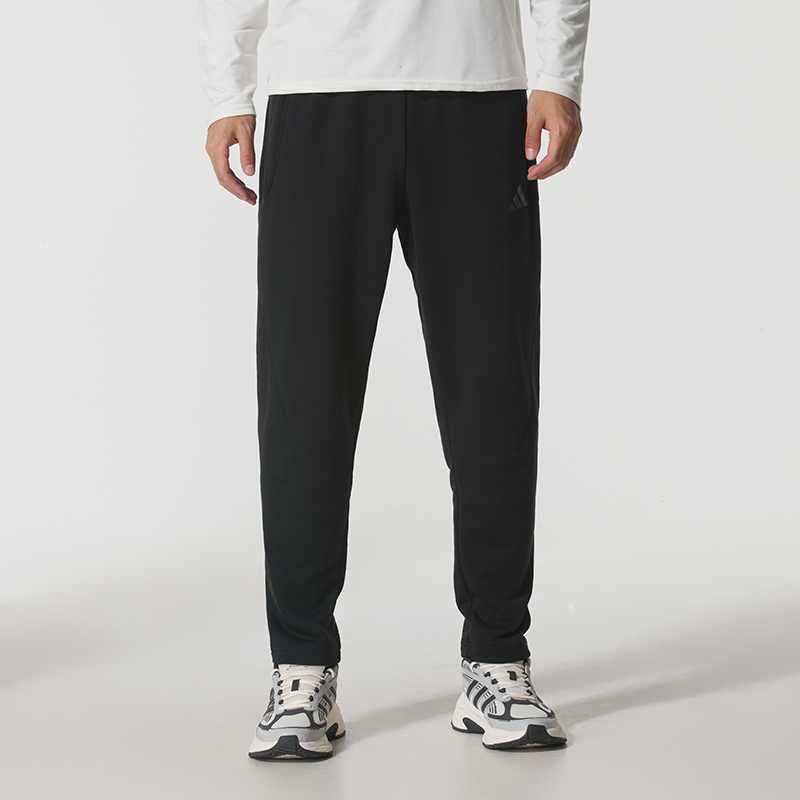 阿迪达斯正品裤子男裤2025冬季新款运动裤跑步健身针织长裤KB5186