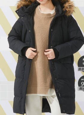 New Balance NB羽绒服女2025秋季新款中长款加厚保暖外套NPD42272