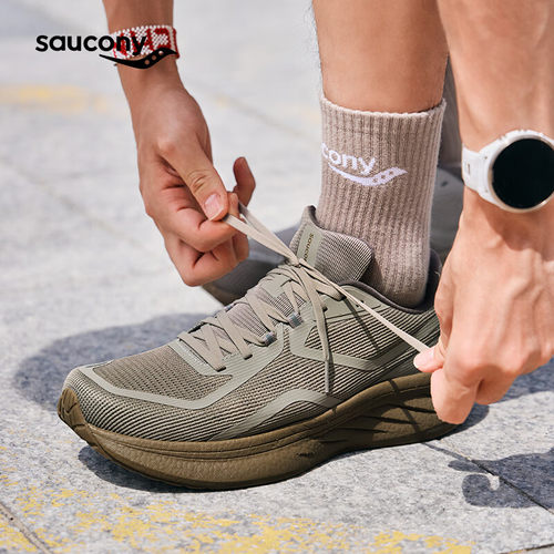 Saucony索康尼新款RIDE 18驭途18男女款缓震透气慢跑训练跑步鞋