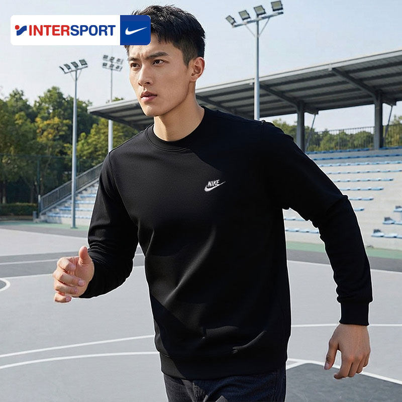 NIKE耐克正品卫衣男装长袖上衣休闲服圆领套头打底衫运动服BV2667