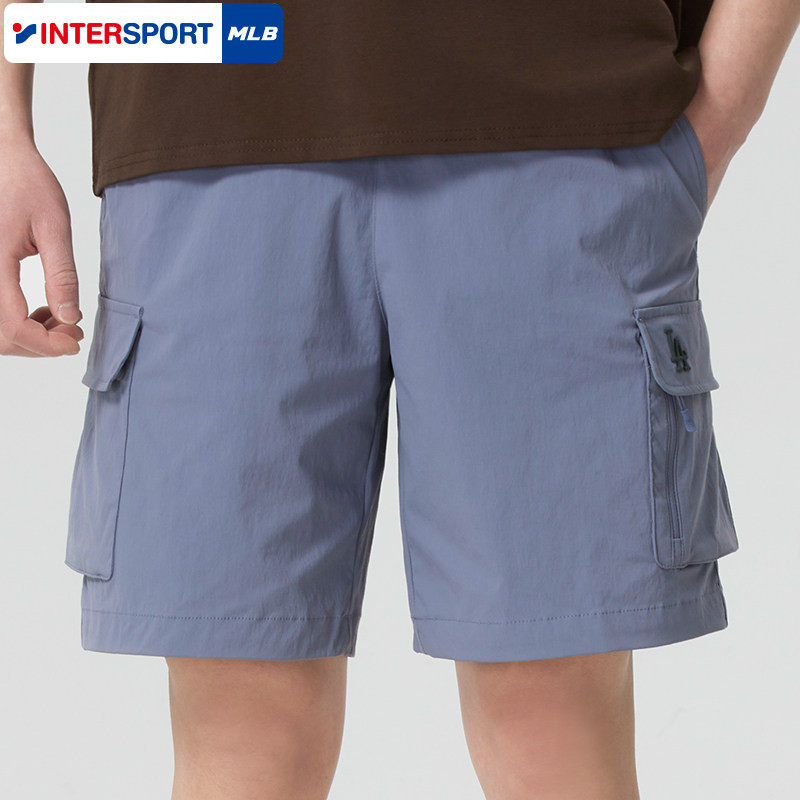 MLB男裤女裤26春季新款情侣运动裤跑步健身训练舒适透气休闲短裤