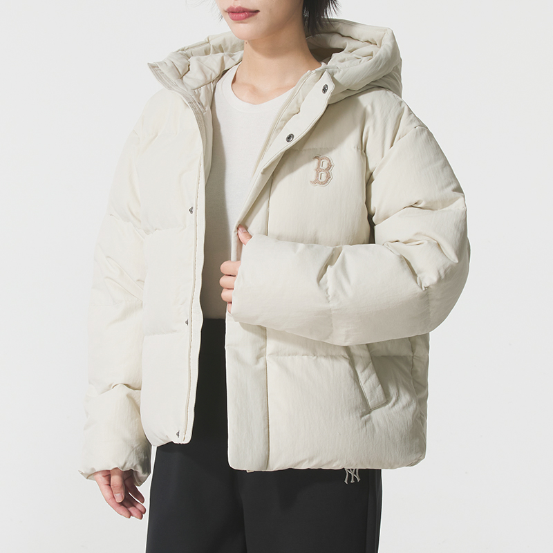 MLB羽绒服男款女款2025新款户外防风保暖连帽羽绒外套 3ADJV0356