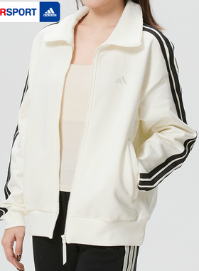 adidas阿迪达斯三条纹拉链外套女装2026新款运动服针织夹克KS2817