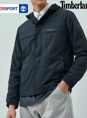Timberland添柏岚官方男登山外套户外防水防风连帽夹克上衣A695W