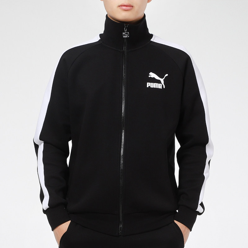 푸마 푸마 정장 남성 2024 가을 신상품 운동복 러닝 스탠드 칼라 재킷 바지 스웨트 팬츠 캐주얼 남성 의류