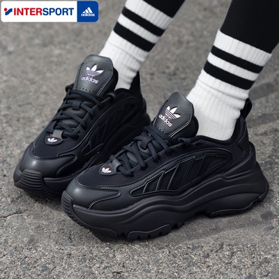 adidas阿迪达斯三叶草女鞋OZGAIA厚底运动休闲鞋老爹鞋舒适JQ4110