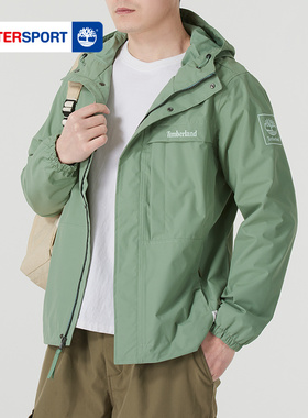 添柏岚梭织连帽夹克男2026新款休闲运动服户外保暖防风外套A695W