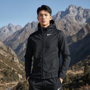 防风运动外套BV4871 新款 010 2026夏季 耐克风行者梭织连帽夹克男装
