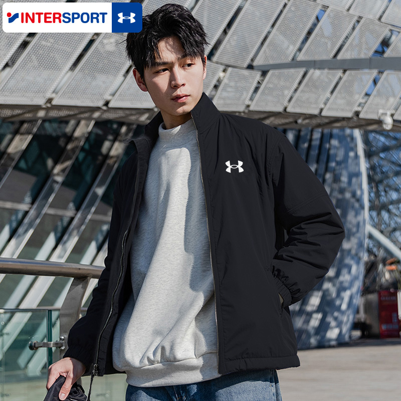 UA安德玛外套男装夏新款男子梭织训练健身服运动夹克男1387995