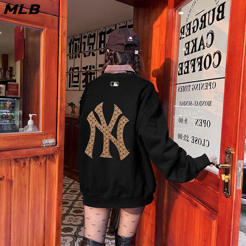 复古卫衣MLB套头衫男女装