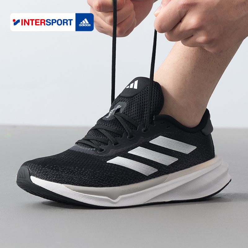 阿迪达斯男鞋2025冬季新款运动鞋网面跑鞋减震透气跑步鞋IG8317