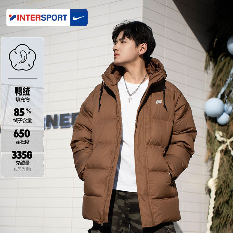 NIKE耐克羽绒服男装冬季新款运动服户外出行时尚防风保暖羽绒外套