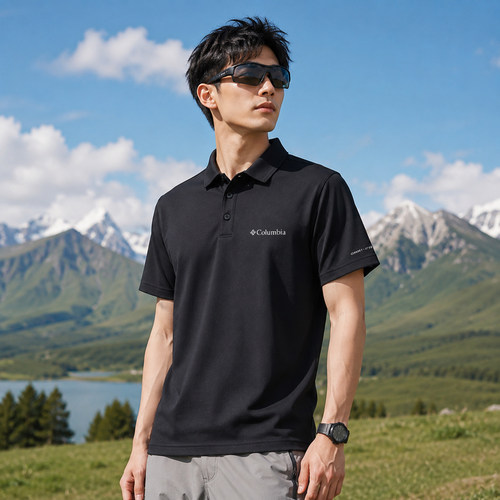 茵特丨Columbia/哥伦比亚户外男子清凉速干透气POLO短袖T恤AE9229