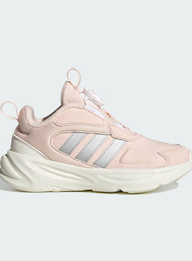 阿迪达斯童装25冬季男女小童加绒旋转按钮运动鞋跑步休闲鞋HP3629