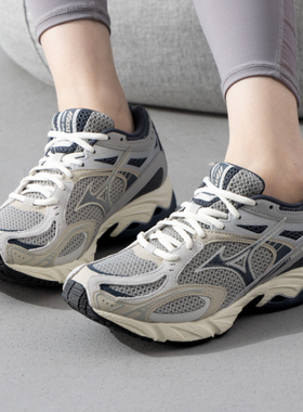 Mizuno美津浓复古老爹鞋休闲鞋男2026春季新款网面运动鞋D1GH2321