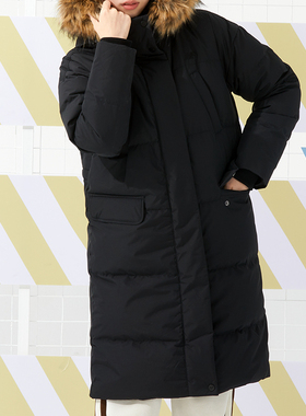 New Balance NB羽绒服女2025秋季新款中长款加厚保暖外套NPD42272