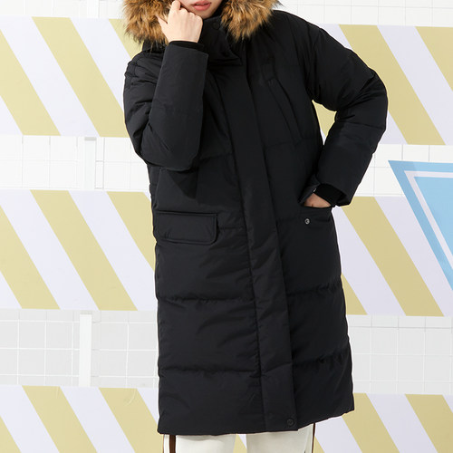 New Balance NB羽绒服女2025秋季新款中长款加厚保暖外套NPD42272