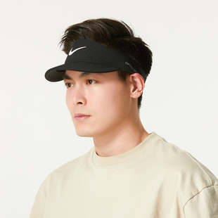 NIKE耐克空顶帽男女帽子春季棒球帽运动速干遮阳网球帽FB6443-010