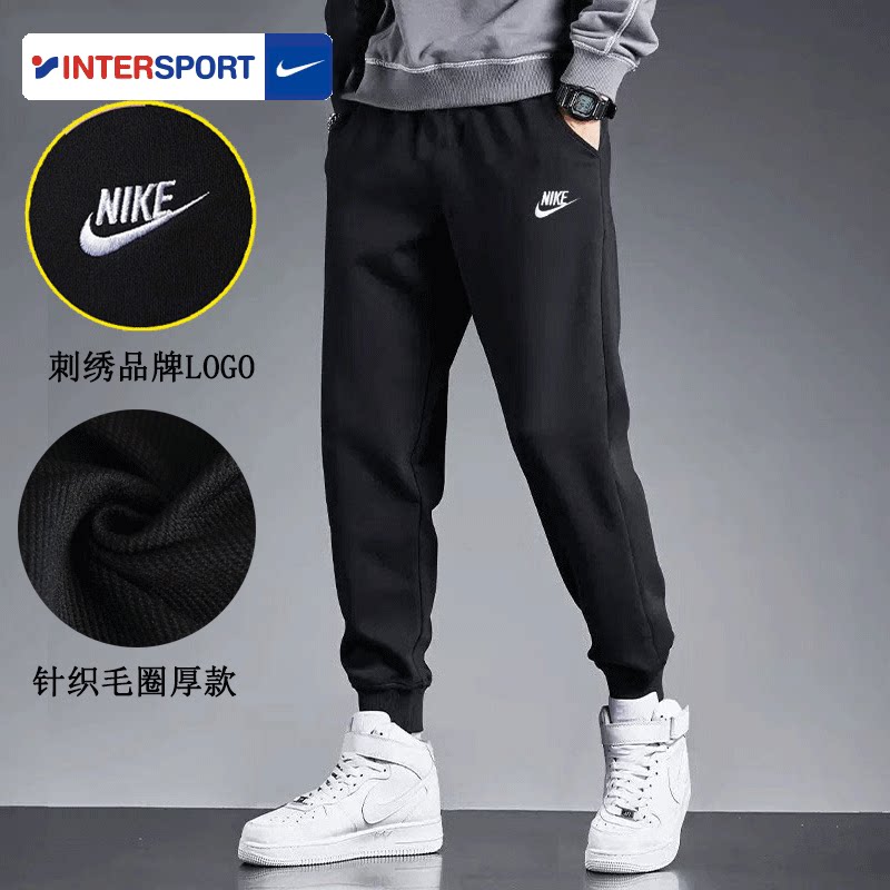 NIKE耐克男裤春季新款时尚潮流运动裤休闲裤卫裤舒适毛圈束脚长裤