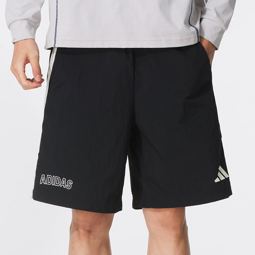 Adidas阿迪达斯短裤男2026夏季新款运动裤跑步训练梭织透气五分裤