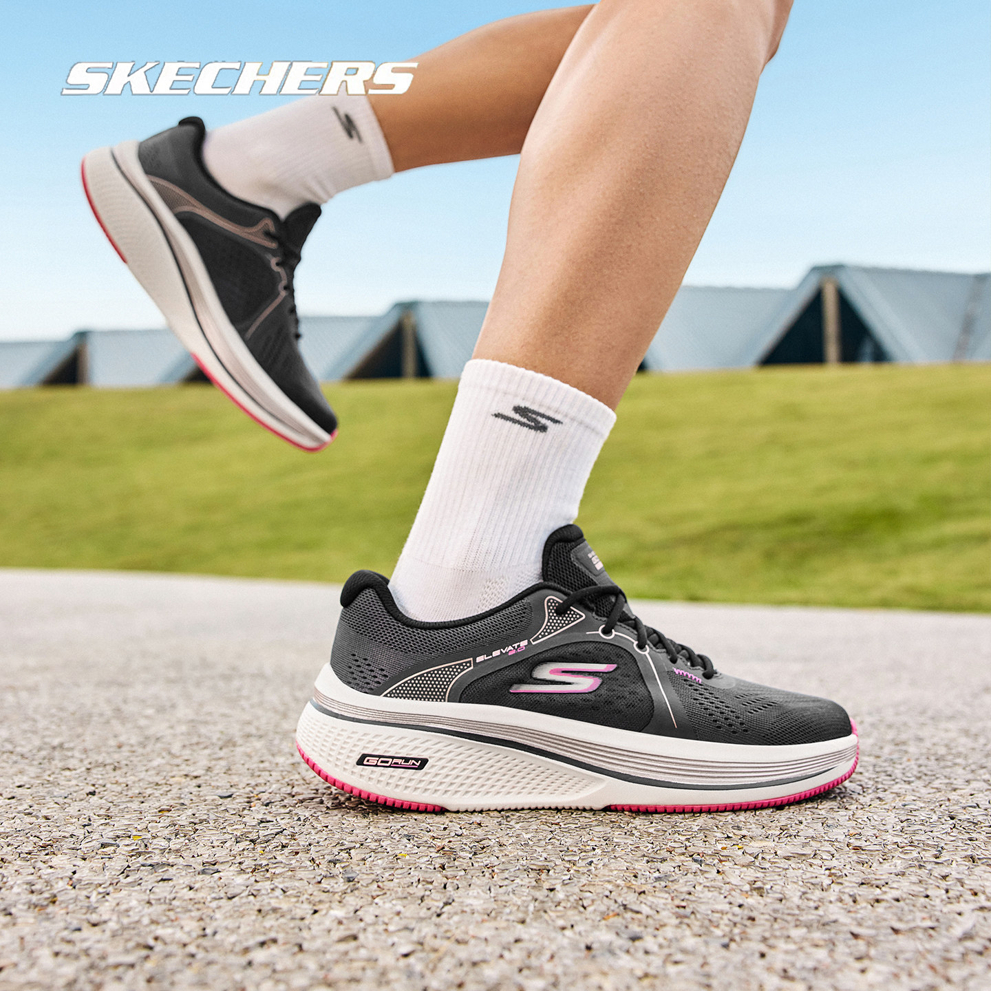 斯凯奇官方正品女鞋2026春季新款GO RUN跑步鞋网面透气运动休闲鞋,运动鞋new,运动休闲鞋,淘宝优惠券,粉丝福利购,淘宝优惠卷