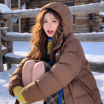 NIKE耐克女士羽绒服夹克男装冬季中长款棉羽外套防风运动服IB2974