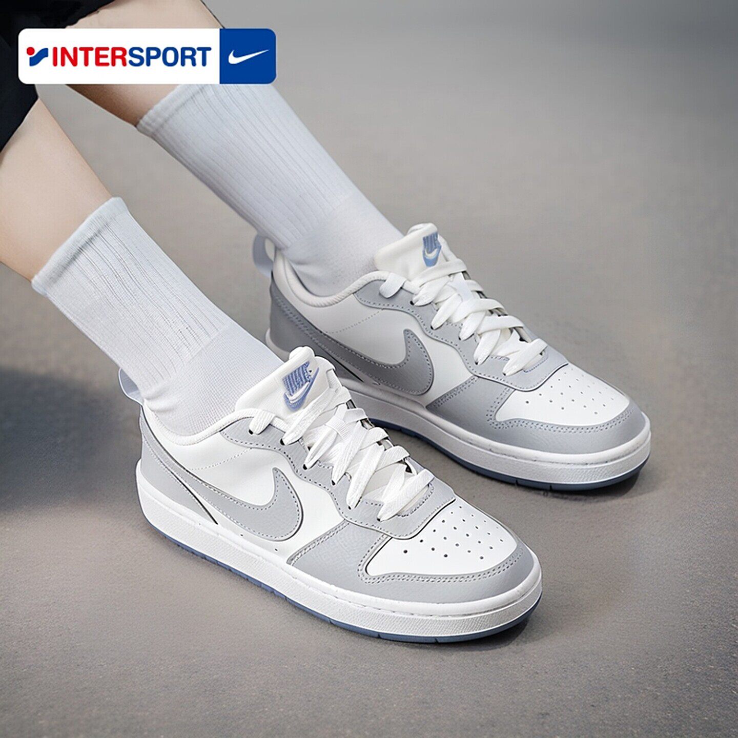 茵特丨NIKE耐克板鞋女鞋2026新款夏季大童运动鞋COURT低帮休闲鞋