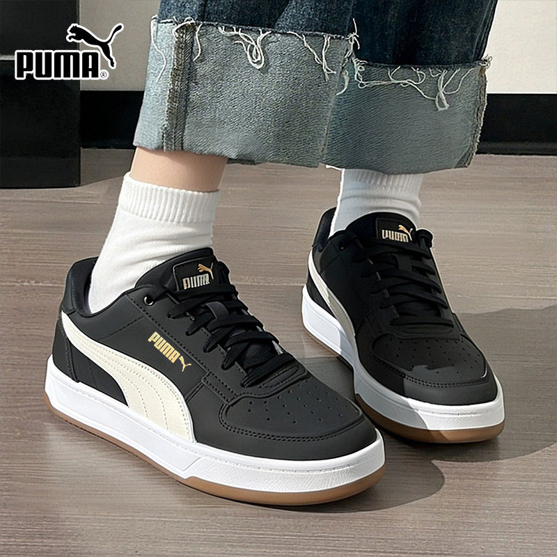 Puma彪马正品男鞋女鞋2026新款黑色金标运动鞋复古板鞋394666-01