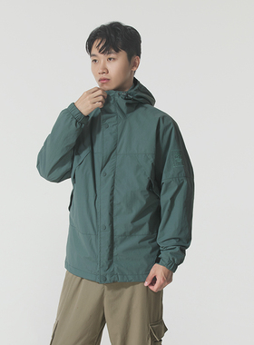 添柏岚官方 男装冲锋衣三合一夹克25冬季新款保暖软壳外套A69F2