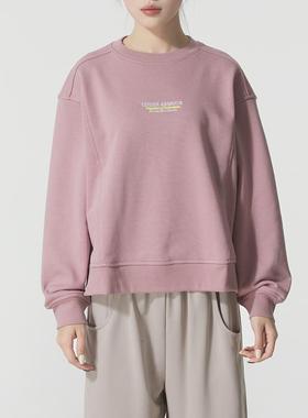 安德玛官方圆领卫衣女2025新款冬季运动服宽松休闲套头衫6010101