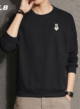 MLB官方宽松卫衣男女2025秋季新款运动服上衣情侣套头衫3AMTH9144