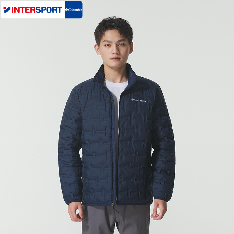 哥伦比亚立领羽绒服男25秋冬户外650蓬防钻绒鸭绒热能外套WE8412