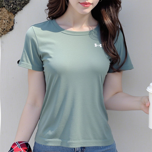 UA安德玛T恤女2025秋季新款透气速干运动短袖健身训练瑜伽服半袖