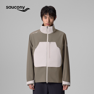 Saucony索康尼官网正品男装25秋冬季户外连帽夹克外套SA2250WJ82C