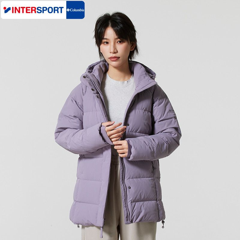 哥伦比亚官方羽绒服女装2025冬季户外保暖拒水防风650蓬连帽外套